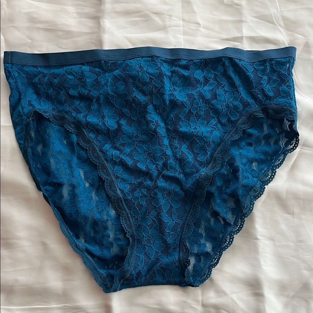 Adore Me Elegant Blue Lace Women's Panties NWT